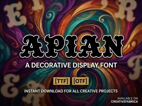 Apian: The Artistic Display Font for Bold Creators