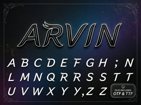Arvin: A Typeface Forged in Speed and Elegance