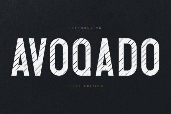 Avoqado Striped: A Bold Typeface for Athletic Branding