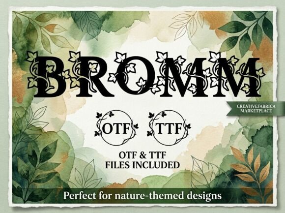 Bromm: Where Bold Typography Meets Artistic Identity