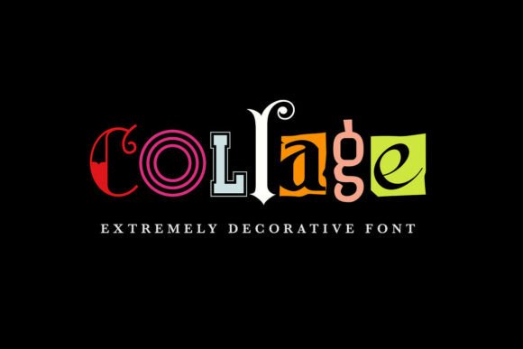 Collage: The All-Caps Serif Font That Breaks Every Rule