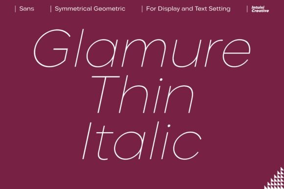 Glamure Thin Italic: Elevating Luxury Brand Design