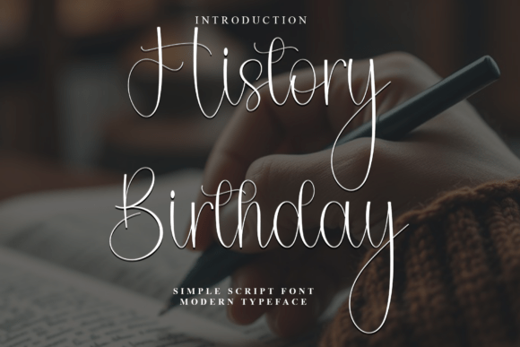 History Birthday: Capturing Holiday Magic in Type