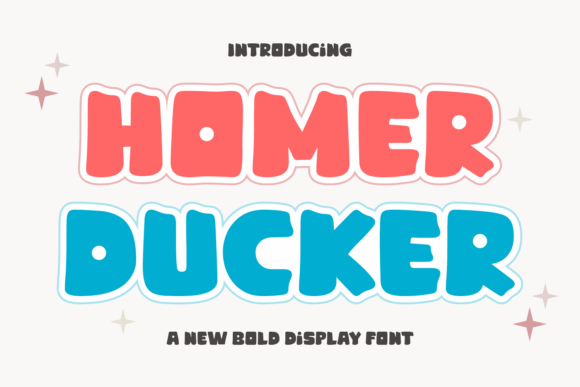 Homer Ducker: The Bouncy Display Font with Serious Swagger