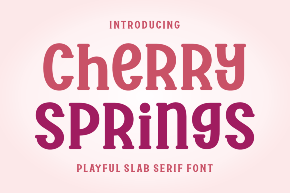 Inject Playful Personality with the Cherry Springs Typeface