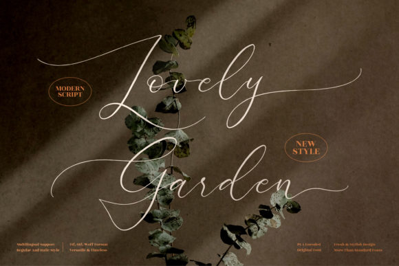 Lovely Garden: Elevating Your Brand with Romantic Calligraphy