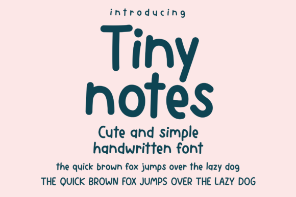 Tiny Notes: A Handwritten Font That Feels Personal