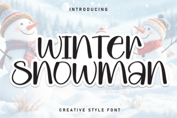 Winter Snowman: Capturing Holiday Magic in Every Letterform